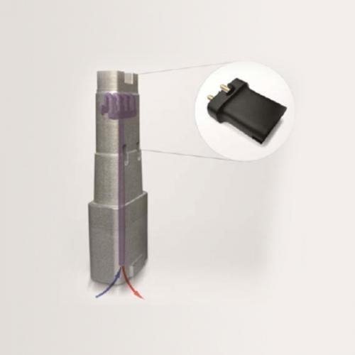 Figure 4. Tool Insert and Injection-Molding Component. Because of the Internal Conformal Cooling Channels, the Manufacturer Was Able to Reduce Cooling Time From 14 to 8 s (Source: EOS and Salcomp) [7].