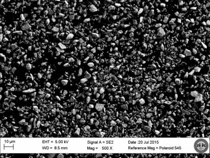 Figure 3: Scanning Electron Micrograph of MnO2 Powder (×500) (Source: CCDC Armaments Center).