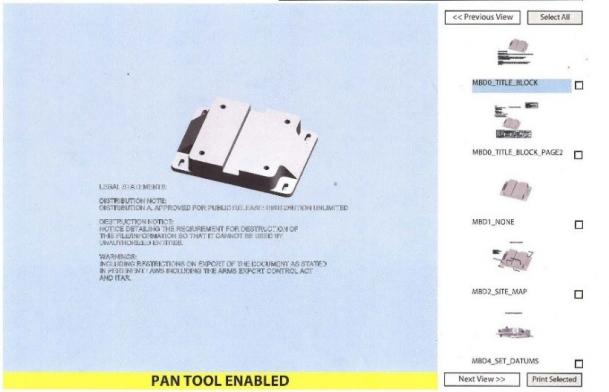 Figure 13: CAD Drawing of a Mock Component to Be Aluminum Cast Using 3-D Printed Sand Molds (Source: ARL).