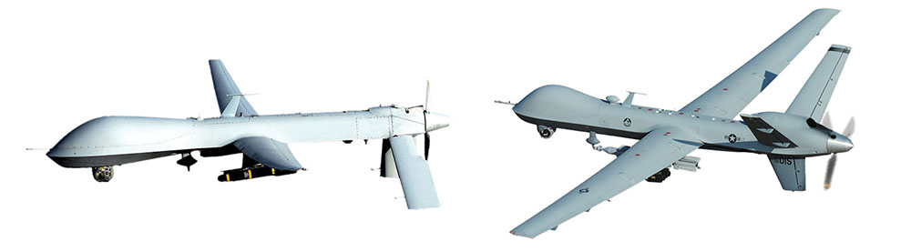 Figure 1: An MQ-1 Predator (Left) and MQ-9 Reaper (Right)