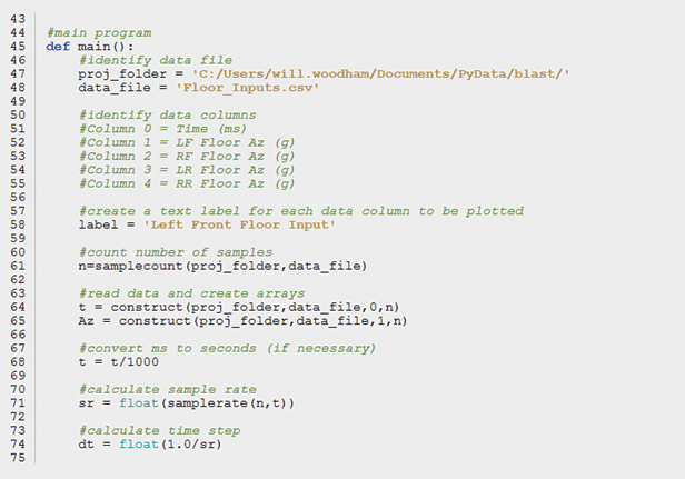 Figure 7: The single_plot.py Program, Lines 44–74.