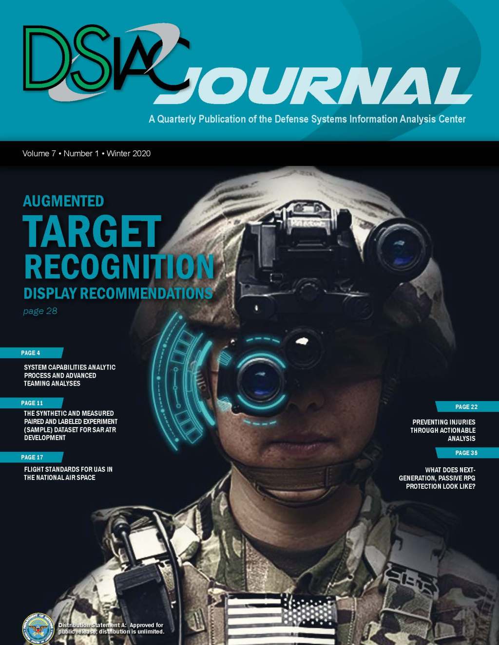 DSIAC Winter 2020 Vol 7 No 1 DSIAC Winter 2020 Vol 7 No 1