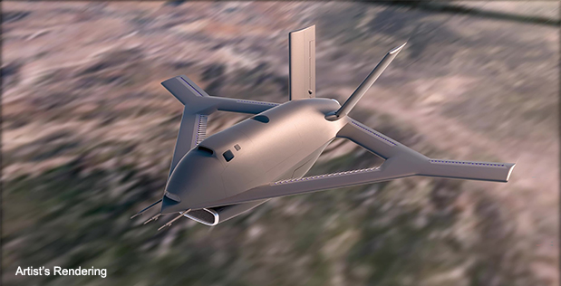 artist rendering of X-65 unmanned vehicle