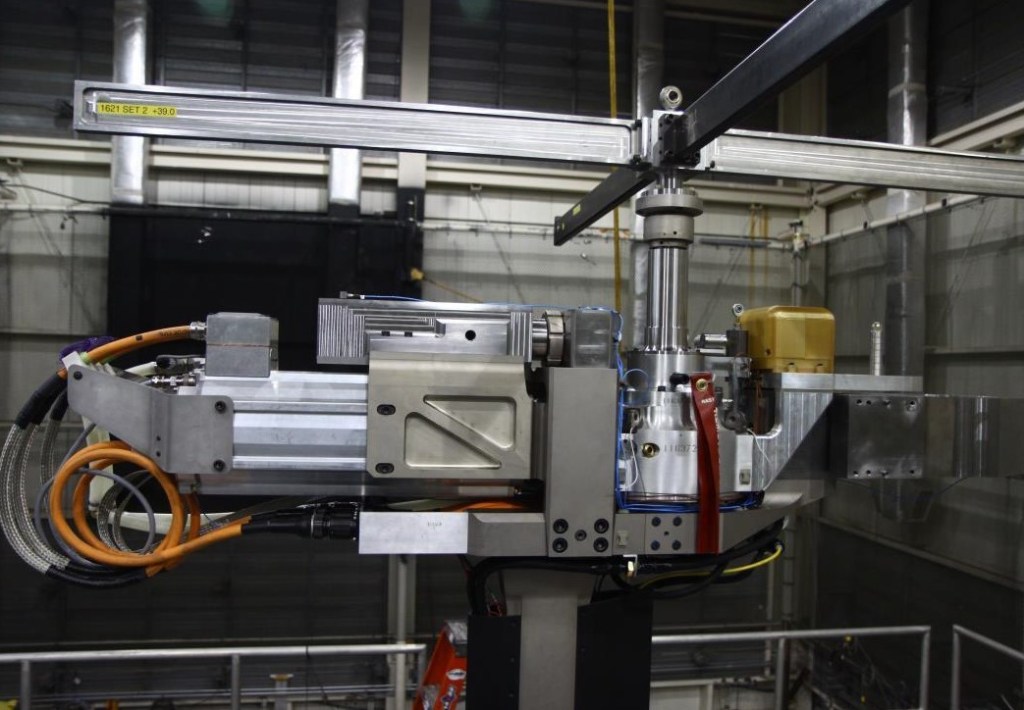 A state-of-the-art test stand for use in the NASA Langley Research Center 14- by 22-Foot Subsonic Tunnel. (Army photo)