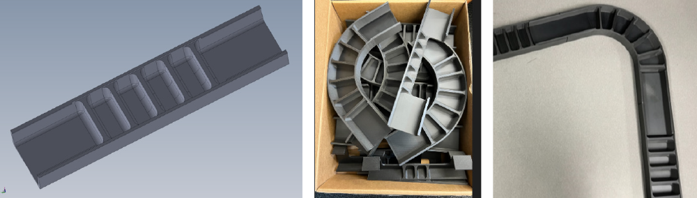 Figure 12. With 3-D printing, a complexity is developed in a structure that is not possible with other processing techniques (Source: H. R. Luzetsky).