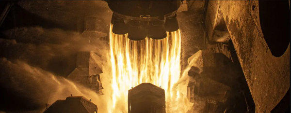 The launch of the NASA Crew-6 mission in 2023. Some rocket engines use super alloys such as Inconel for certain parts. Credit: Courtesy of SpaceX