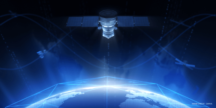 satellite over Earth