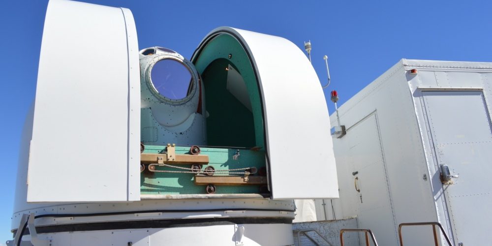 Photo by Keith Lewis,  
U.S. Air Force Research Laboratory  (https://www.dvidshub.net/image/6150722/during-series-tests-high-energy-laser-system-test-facility-white-sands-missile-range-demonstrator)