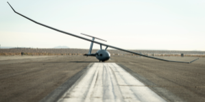 Image of a drone on an airstrip.