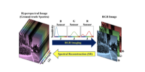 Illustration of the Process of Converting HSIs to Color and Reconstructing Hyperspectral Data From Color Images.