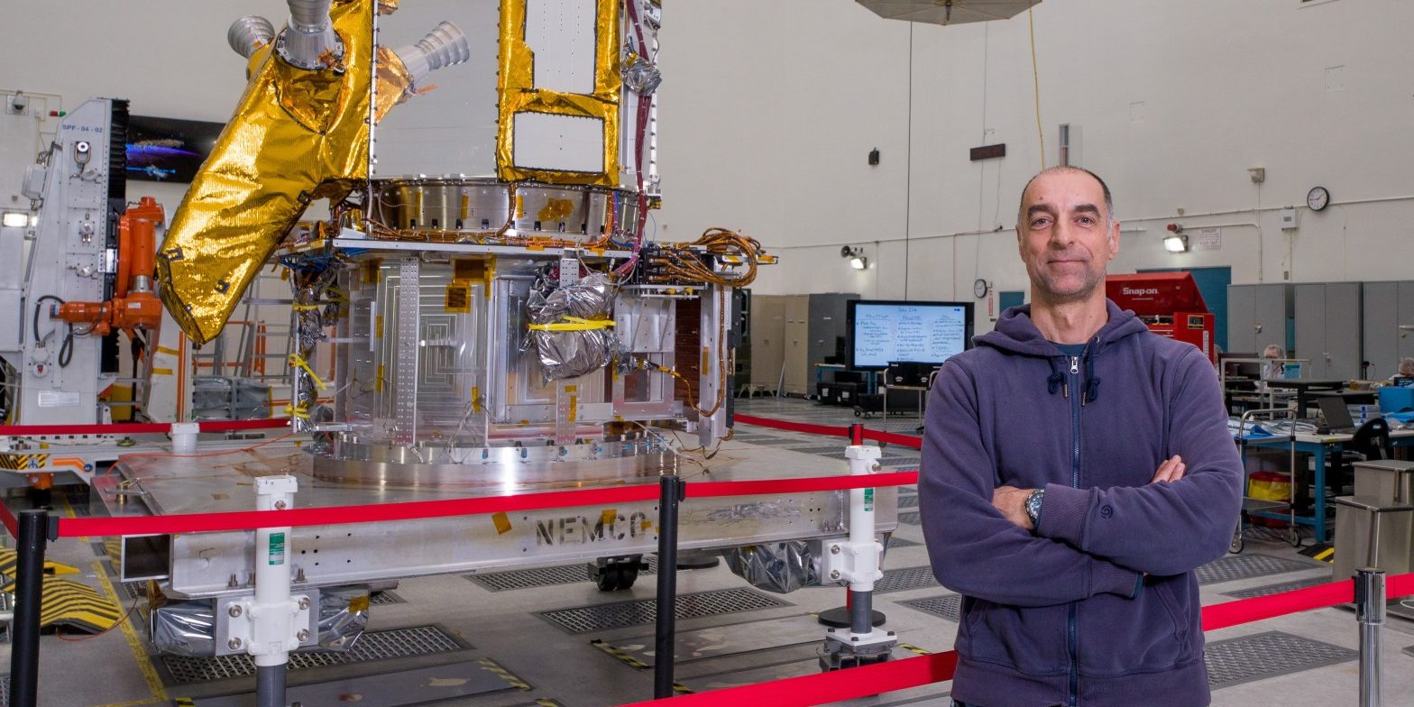 NISAR Instrument in NASA JPL clean room