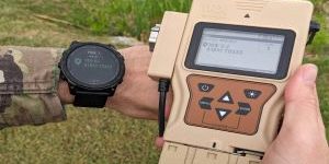A Soldier holds Project Manager Positioning, Navigation and Timing's (PNT's) Dismounted Assured PNT System Generation II, or "DAPS GEN II" as part of a product demo. DAPS GEN II enables dismounted Army forces to shoot, move and communicate in GPS-challenged environments.